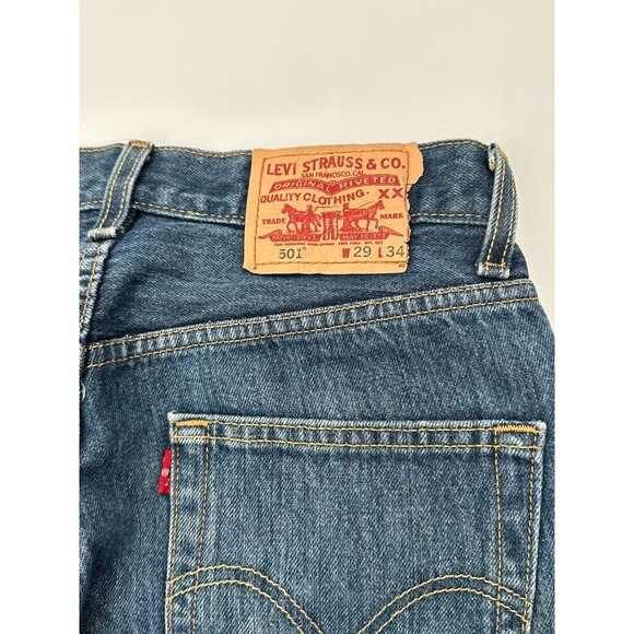 Vintage 90's Women's Levi's‎ 501  Denim Jean Shorts Size 29  made in Mexico - Picture 6 of 9